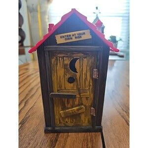 Vintage Funrise Outhouse Talking Coin Bank.  1995. Tested And Works. 2 Phrases